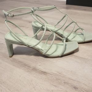 Green strappy Express sandals